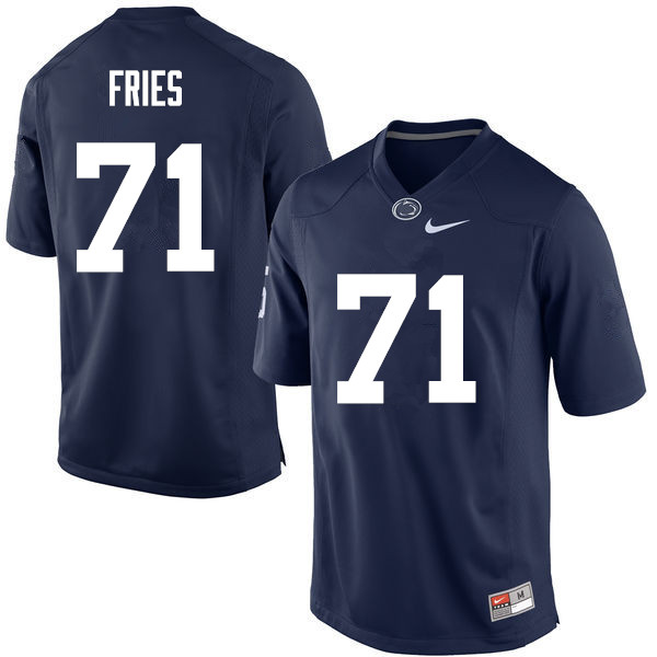 NCAA Nike Men's Penn State Nittany Lions Will Fries #71 College Football Authentic Navy Stitched Jersey YVH0898IC
